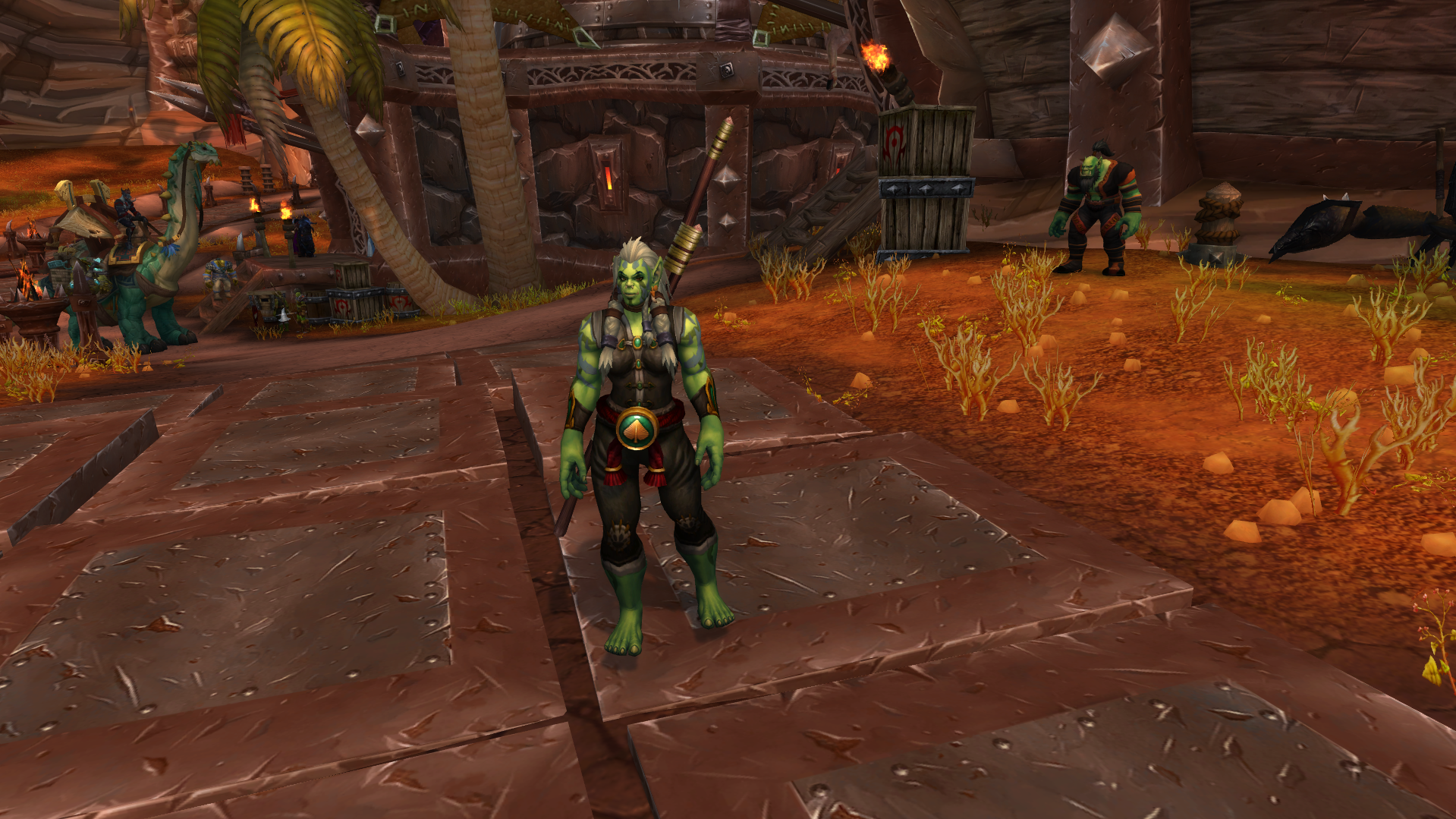 WoW Orc Monk in Orgrimmar